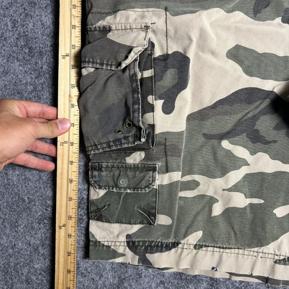 Parish Nation Camo Cargo Shorts Baggy Skater Y2K Vintage Mens Size 40